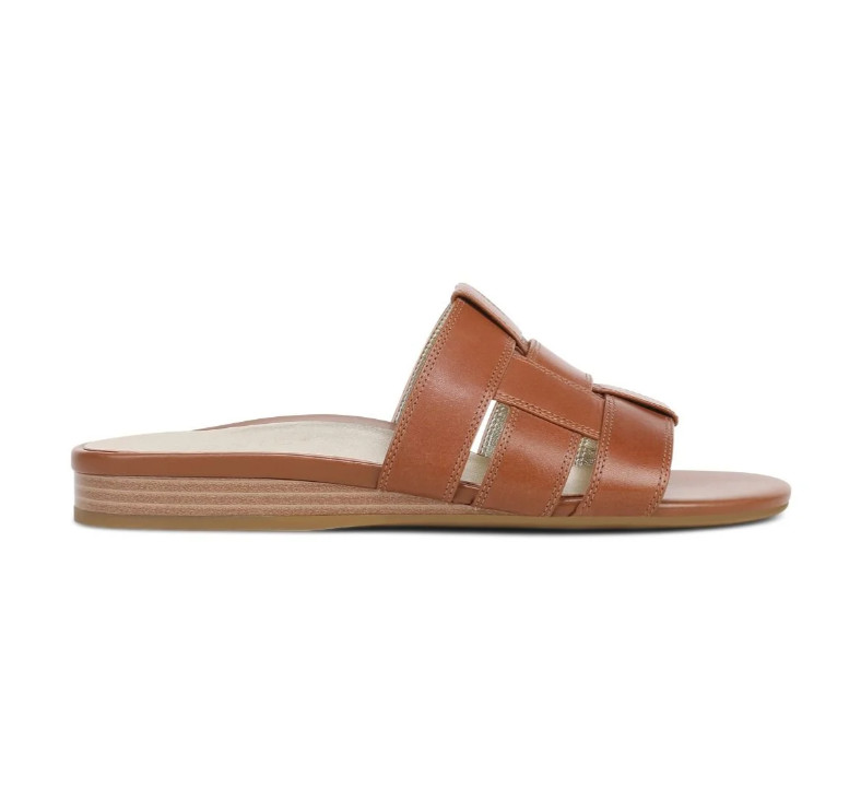 Vionic Glendora Slide Sandal Women’s Leather Orthotic Comfort Arch Support