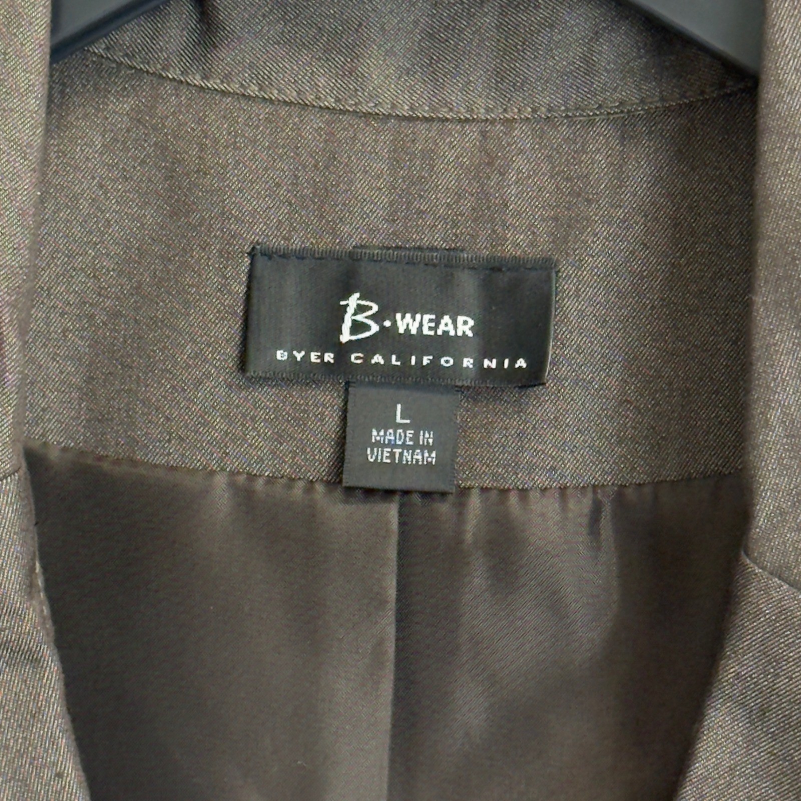 B-Wear Byer California Brown Short Sleeve Blazer and Pencil Skirt Suit Set L
