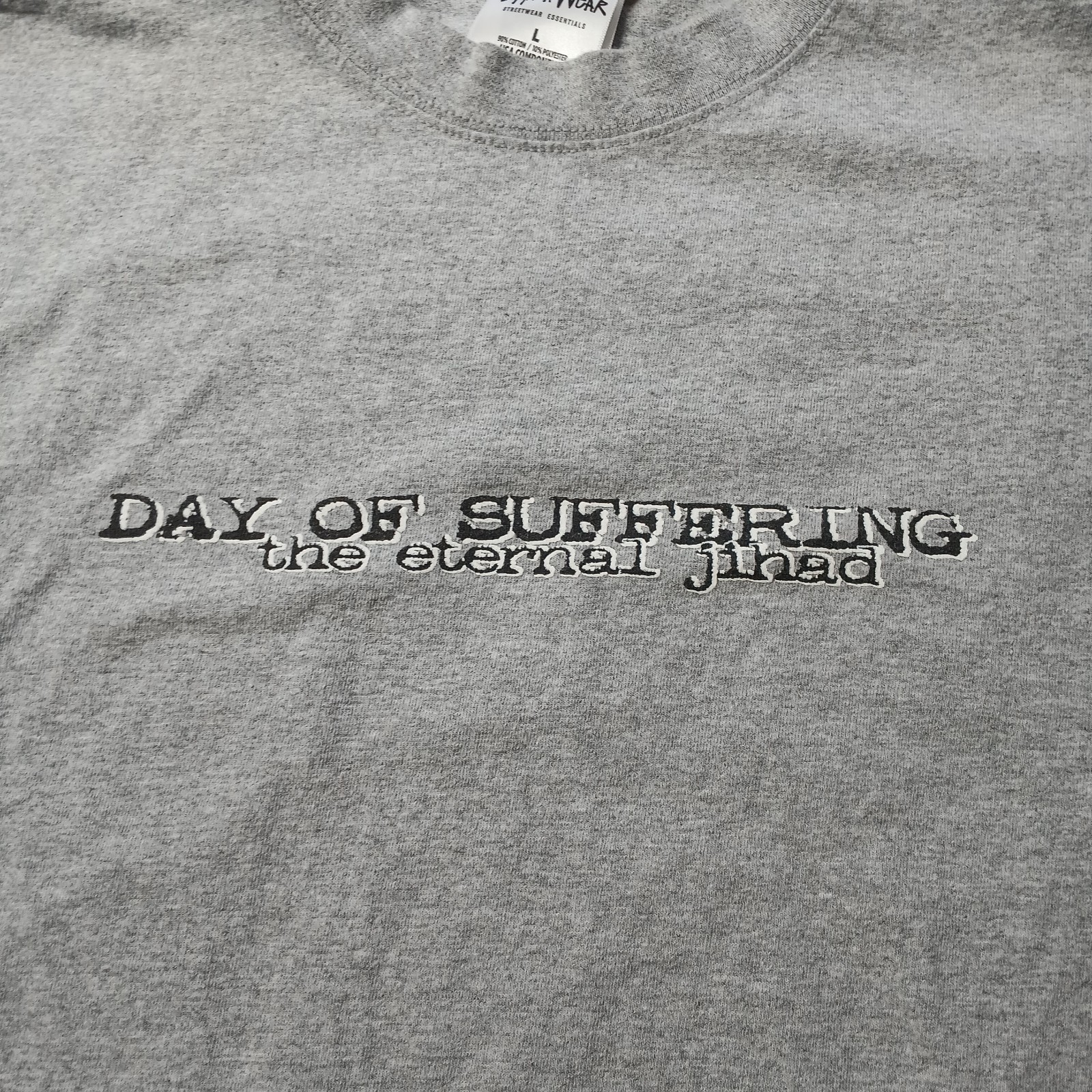 Day Of Suffering The Eternal Jihad 90s Hardcore Shirt L Vegan Straight Edge XVX