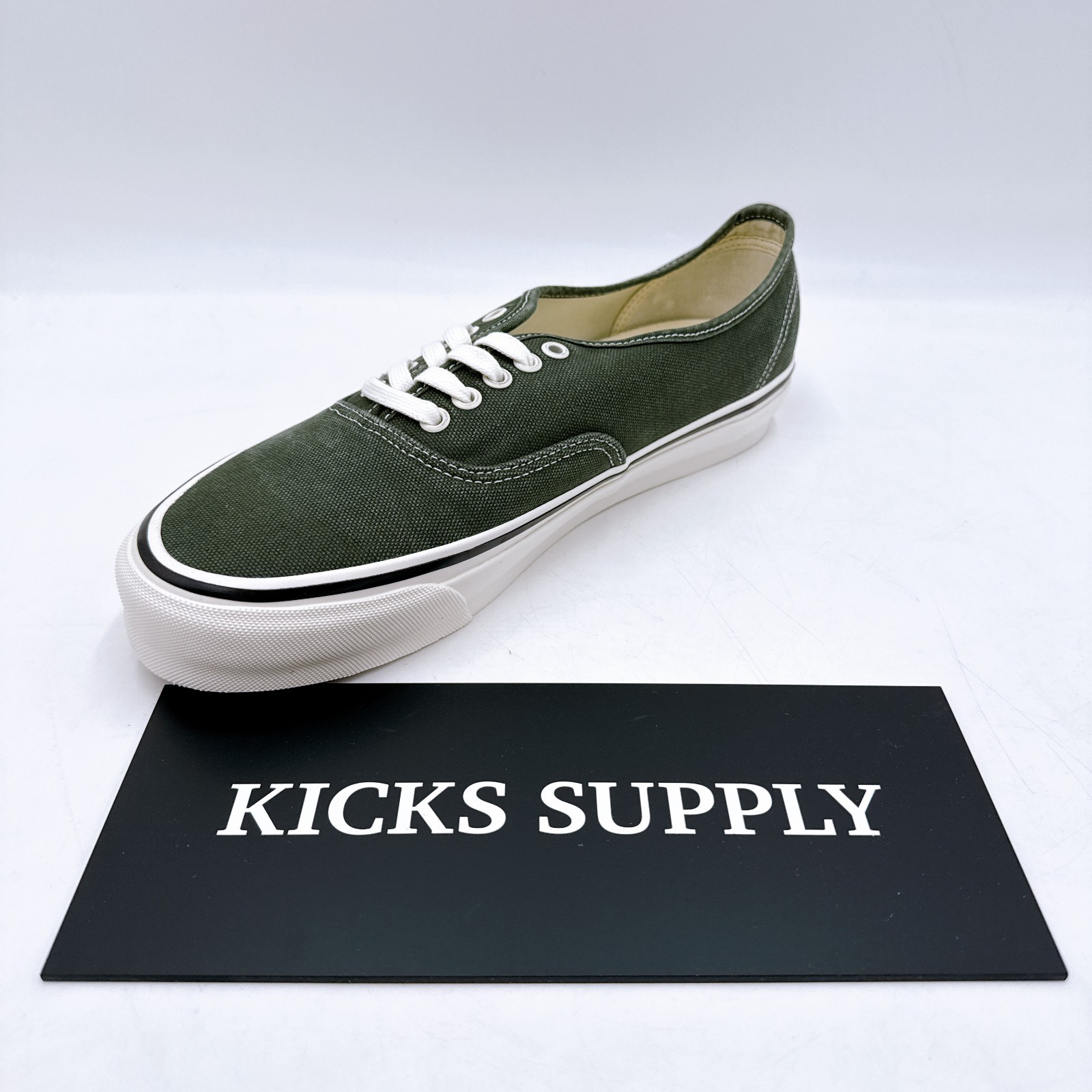 Vans LX Authentic 44 Premium Duck Canvas Kelp Green VN000EBNKEL US 5-11