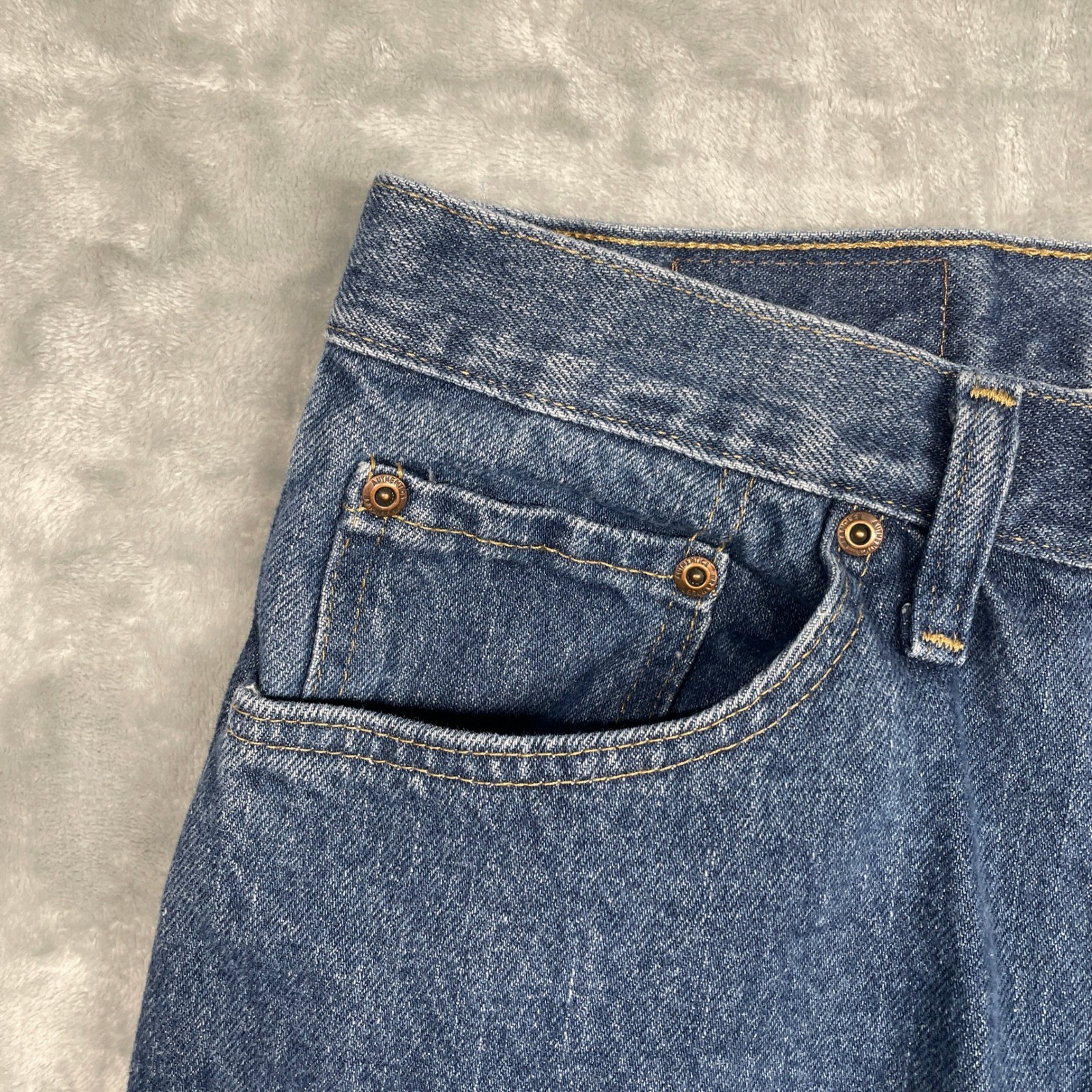 Wrangler Authentics Jeans Mens 31×30 Blue Relaxed Straight Leg Denim