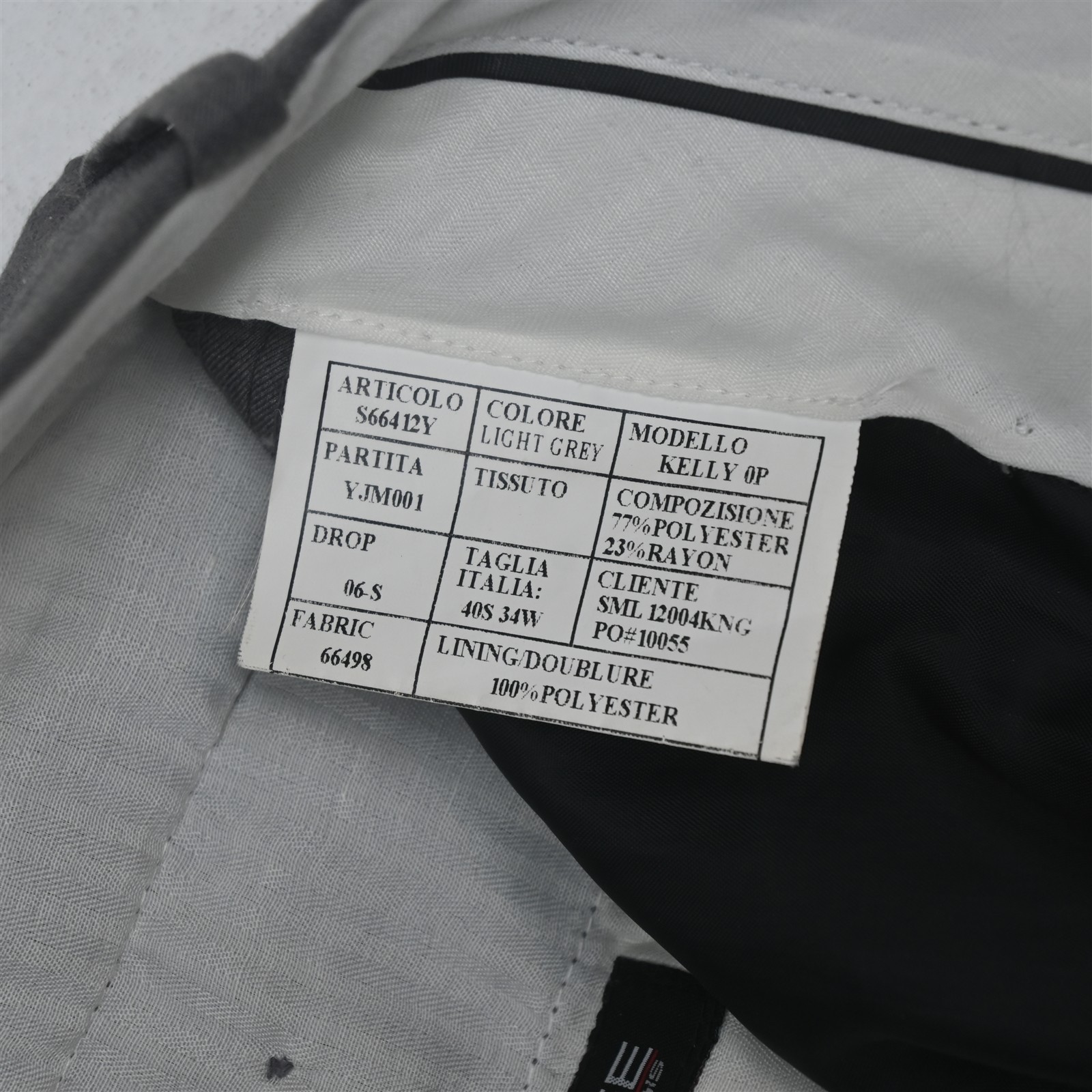 Lineage 40S 32×32 Gray Oxford Mens Jacket Pants Suit