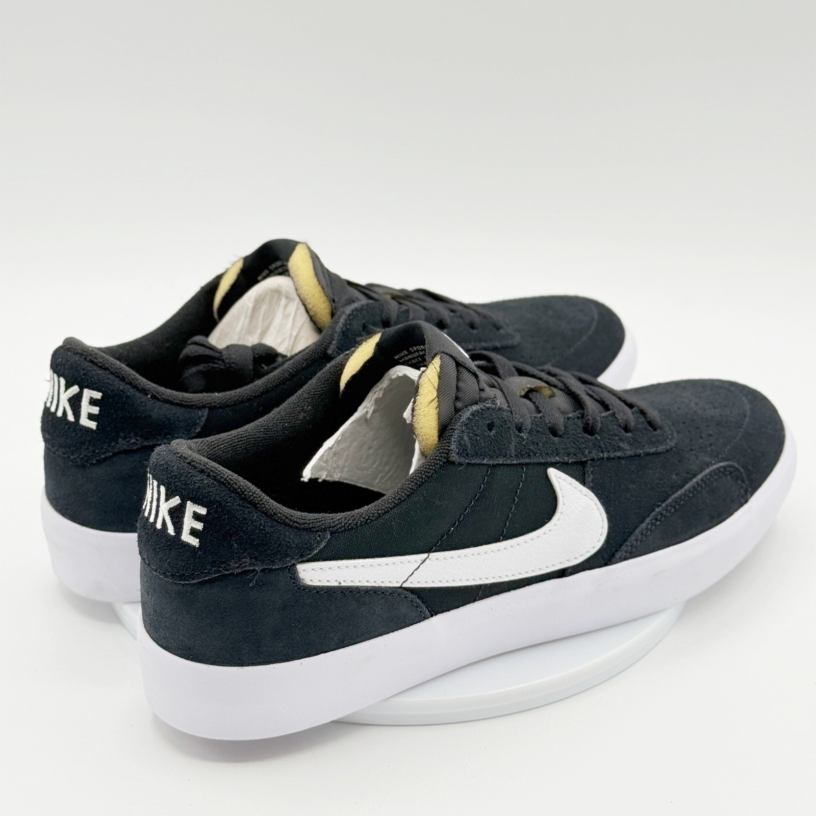 Nike SB Heritage Vulc Size 7.5 Mens Shoes Black White Suede CD5010 – NEW no box