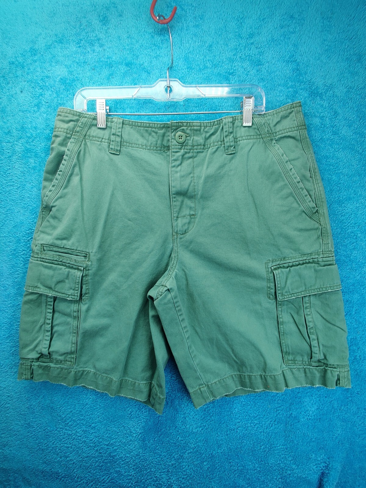 Vtg Roebuck And Company Men’s Size 36 Green Cargo Shorts 4929