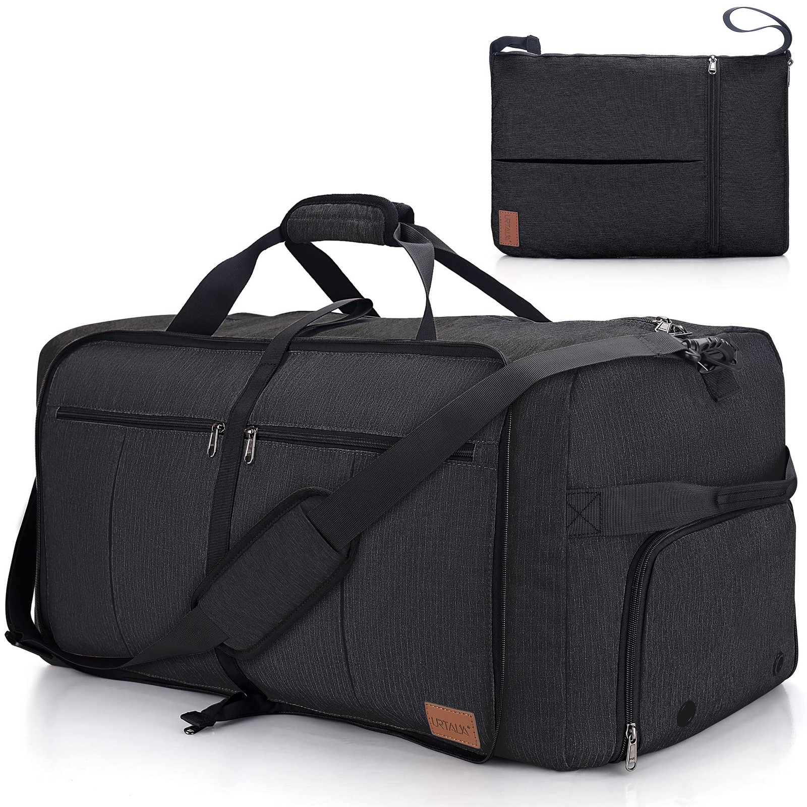 100L Travel Duffle Bag for Men, Urtala 32” Large 100L, Black