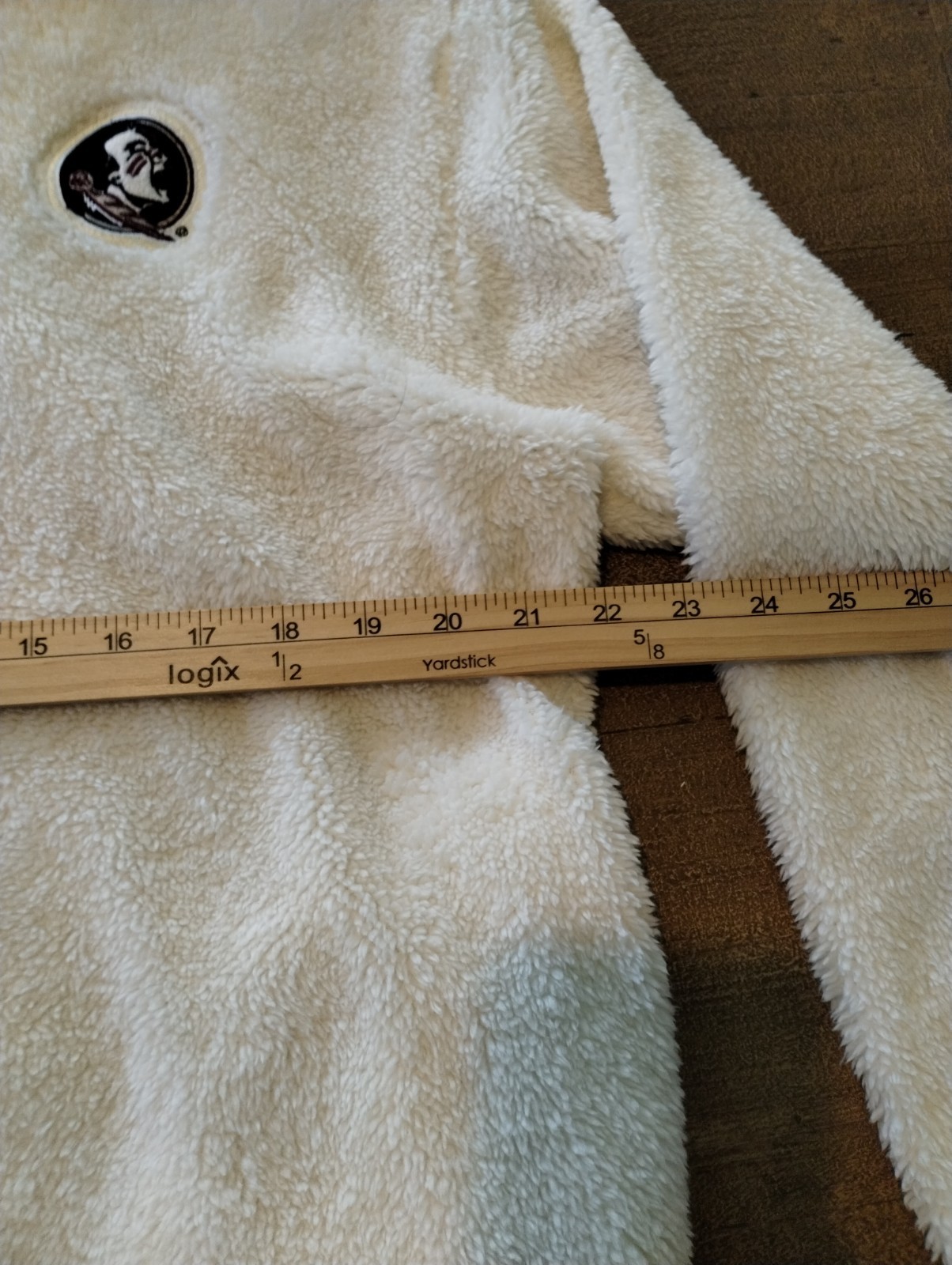 Florida State Seminoles Hoodie Womens Large White Sharpa Soft & Warm Pockets