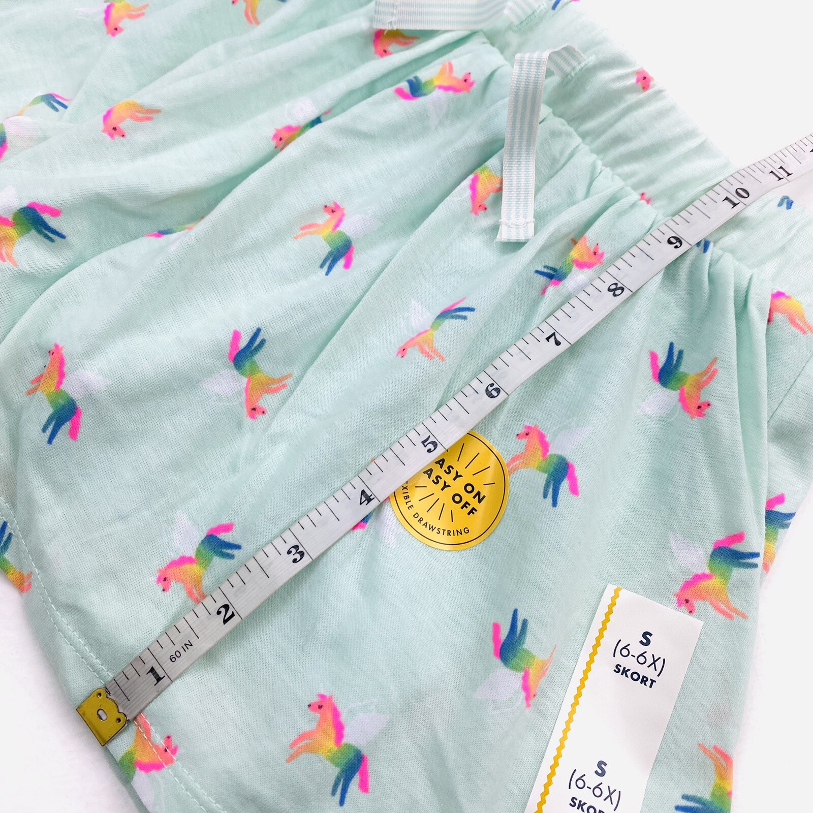 Cat & Jack Girls Size S 6/6X Skort Mint Unicorn