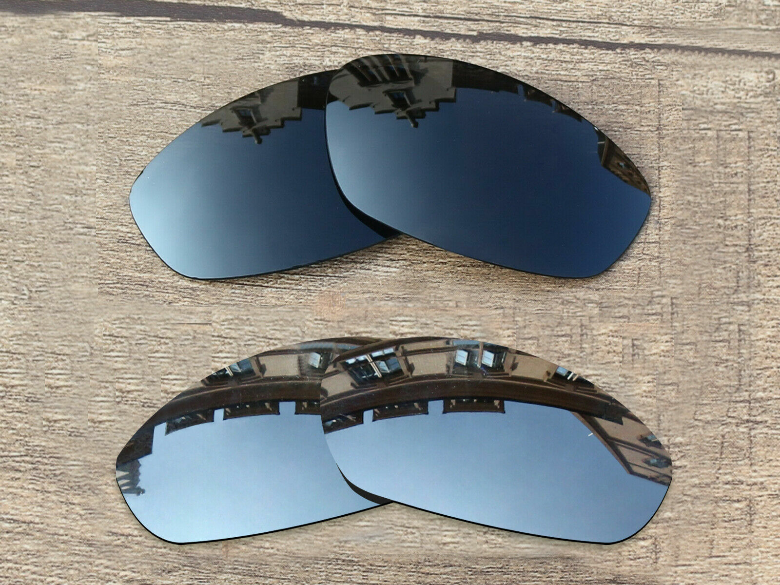 Vonxyz Polarized Lens for-Oakley Whisker Retro Black+Silver-Combo Pack