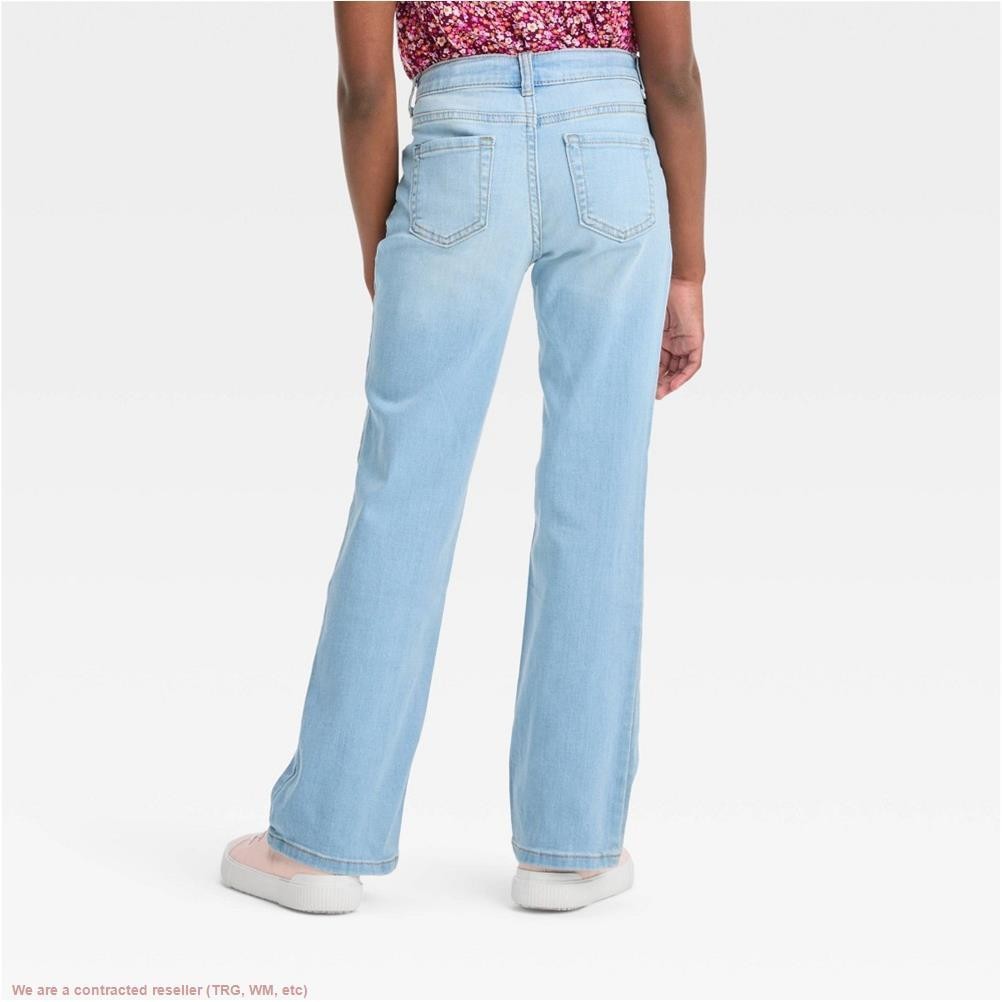 Girls’ Mid-Rise Bootcut Jeans – Cat & Jack Light Wash 12 Slim *SEE DEAL!!!*