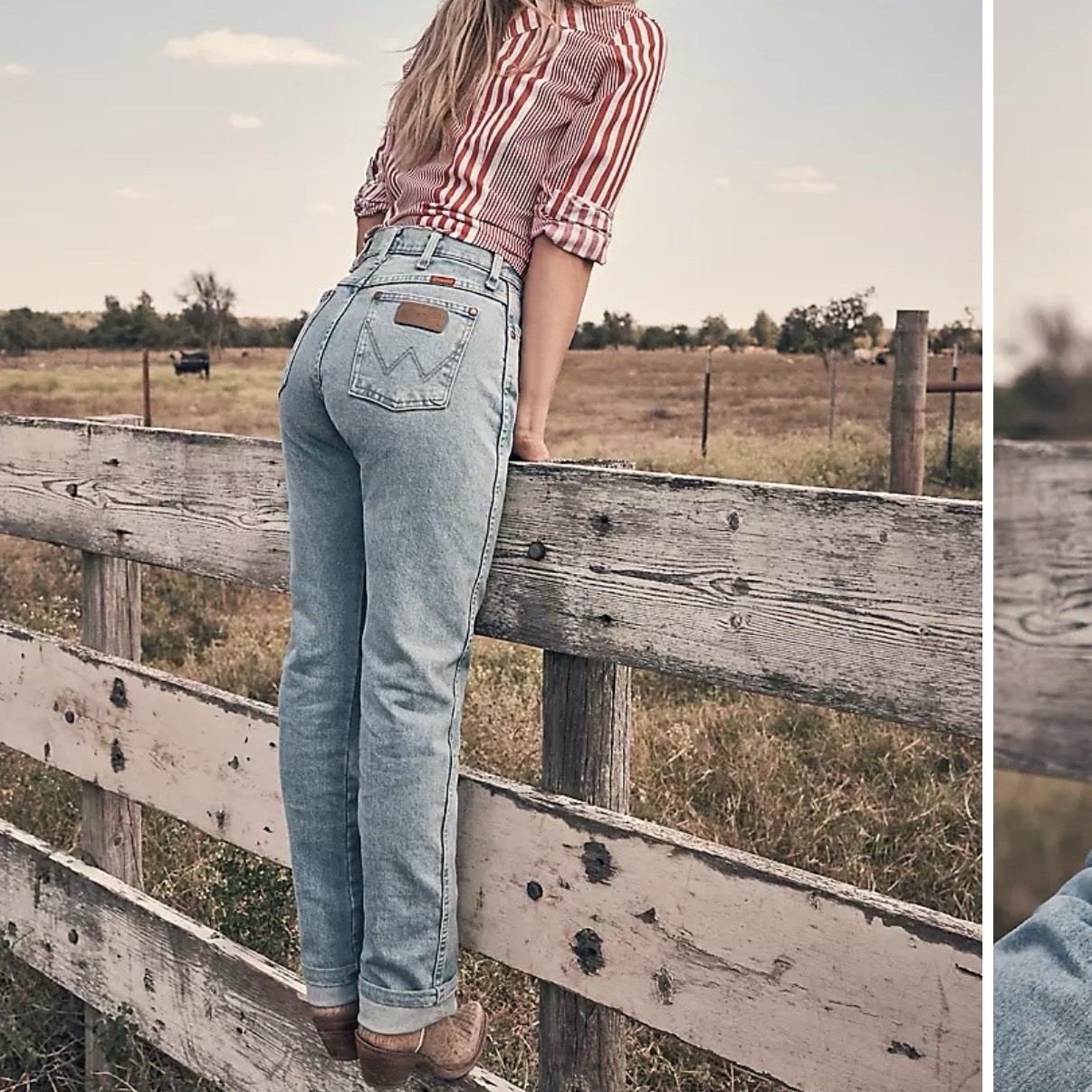 NWT Wrangler Slim Fit Tapered Boot Cut Jeans Womans Sz 13X32 Cowgirl 14MWZ Blue