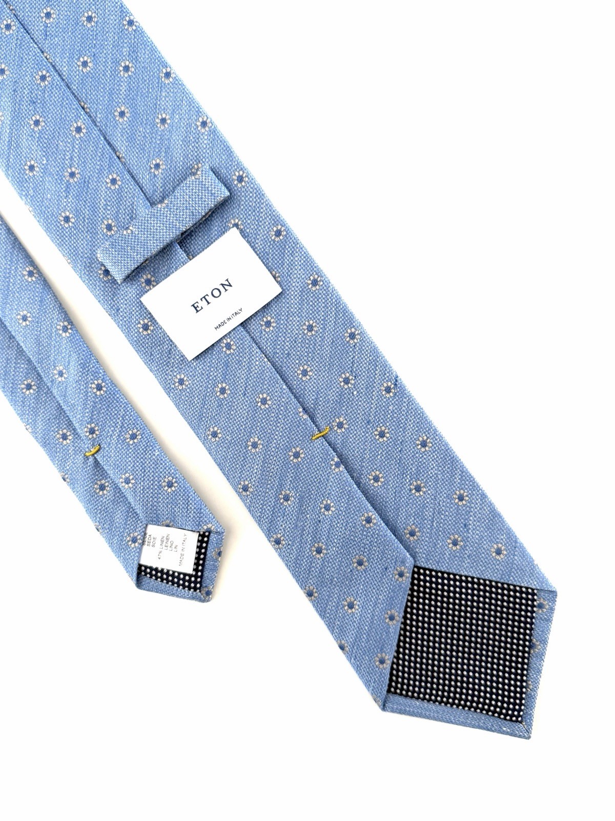 ETON tie. NEW. New Collection. Made In Italy. 53% Linen and 47% Silk. Authentic