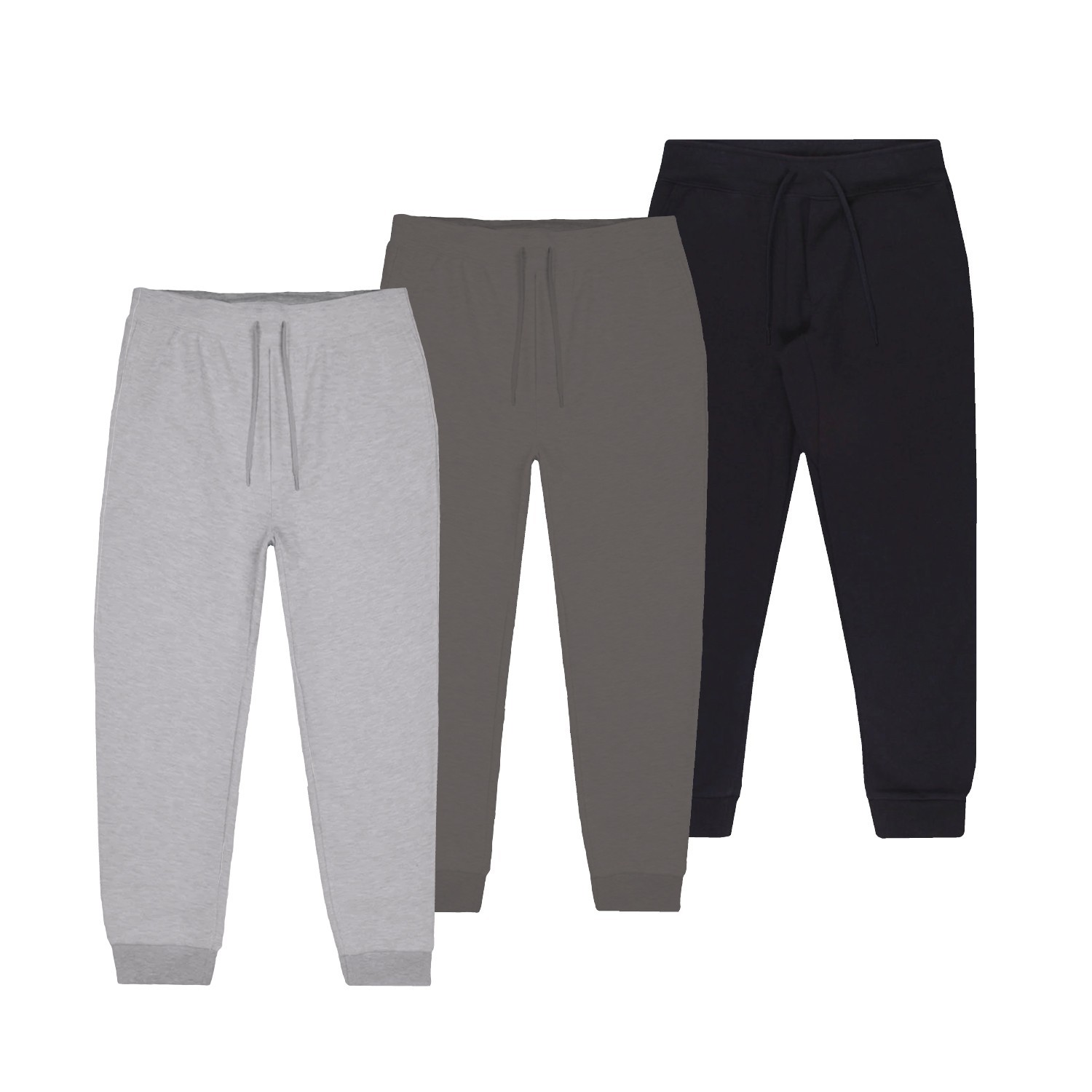Men’s 3-Pack Fleece Jogger Pants / Excess Inventory, New Unbranded Garments