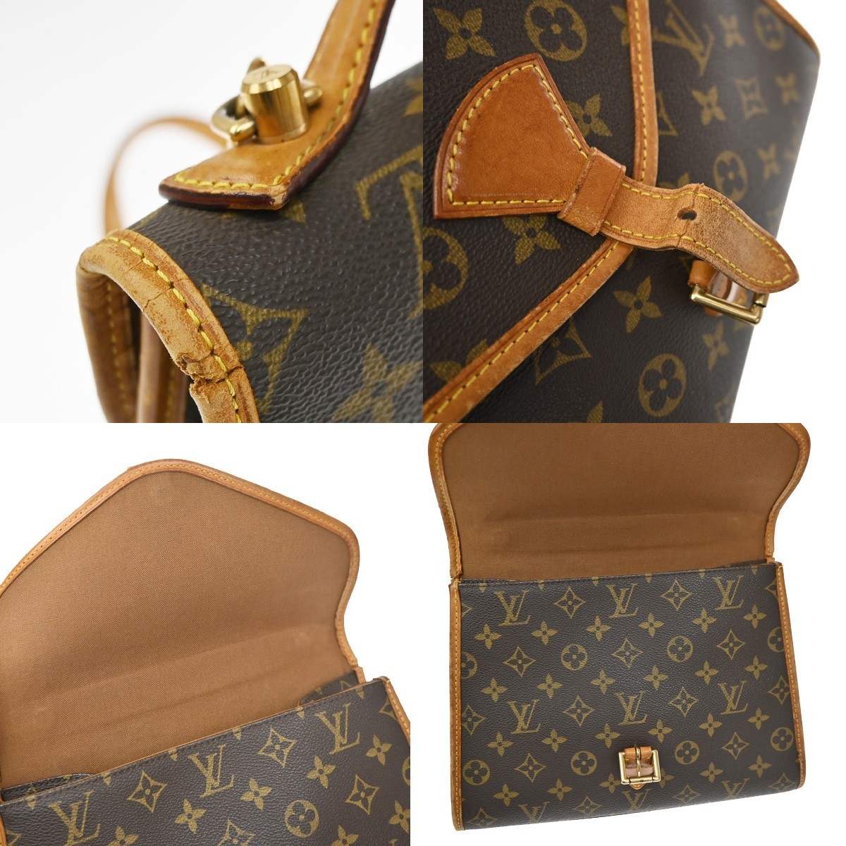 LOUIS VUITTON Bel Air 2Way Shoulder Hand Bag Monogram Leather BN M51122 10KD560