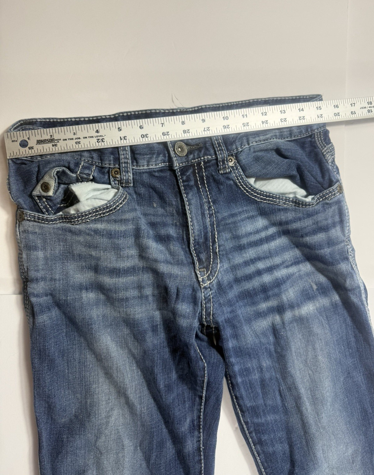 BKE Jeans ~ Jake Straight ~ Size 30R~ Long Length ~ Thick Stitching ~ Very Nice