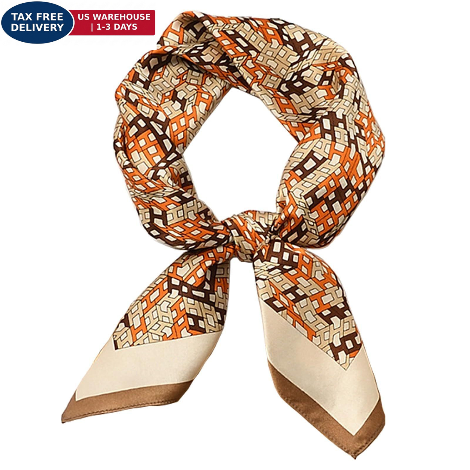 CODCOS 27.5 Inch Silk Feeling Scarf for Women Square 27.5-inch 1PACK, A026
