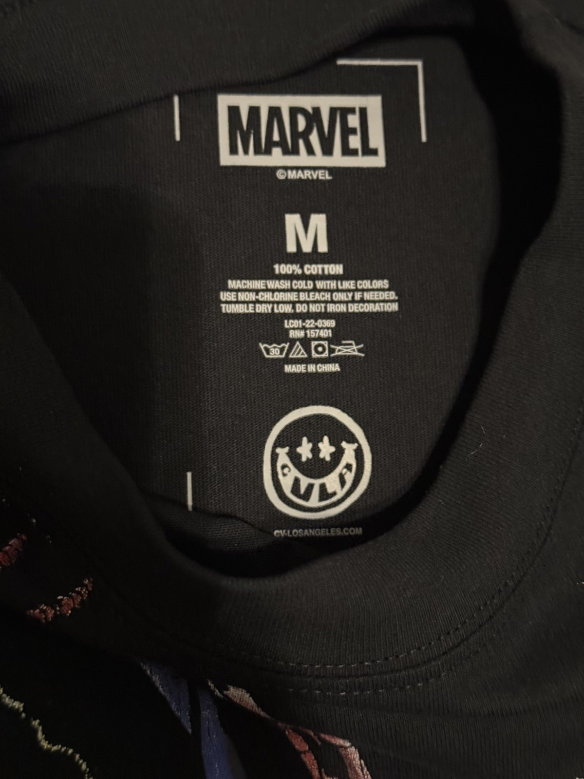Marvel Spider-Man oversized Thunder Crewneck Tee Men’s Sz medium Tee NWOT