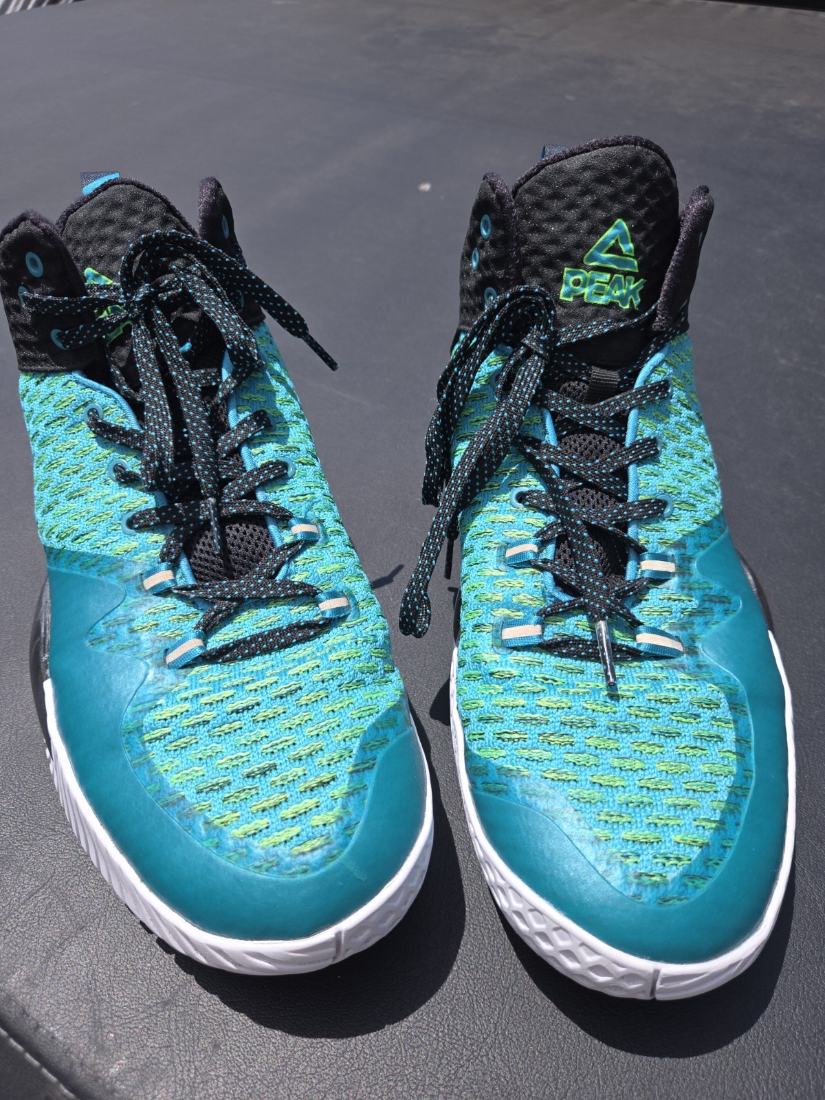 PEAK STREETBALL MASTER ROBIN BLUE BLACK MENS BASKETBALL SHOES sz 10