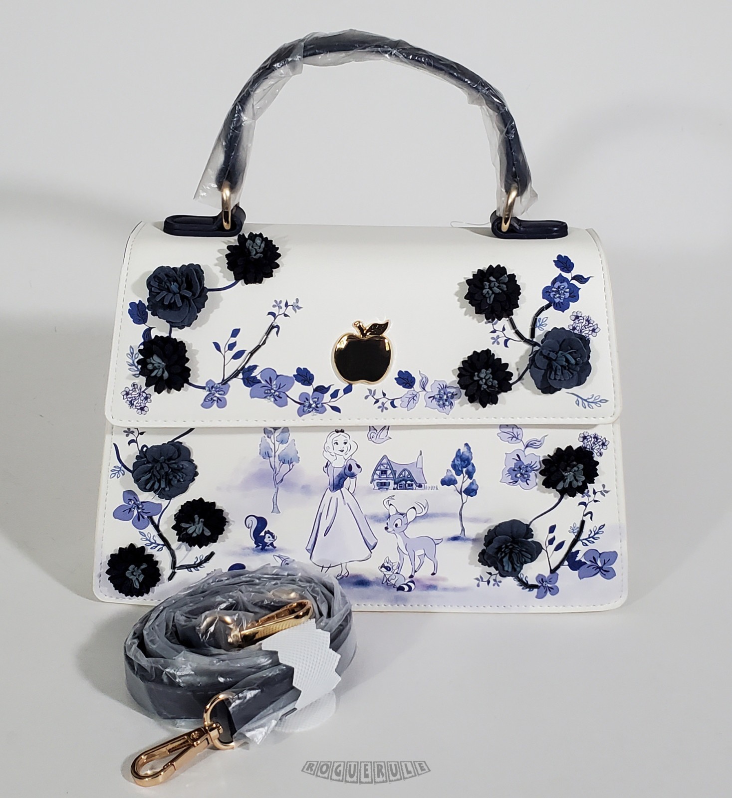🚦Disney Snow White Tonal Floral Handbag – Exclusive – New!