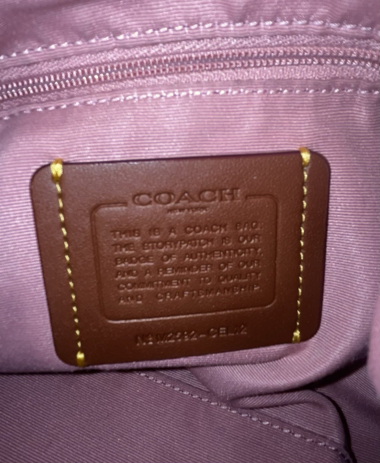 Coach Powder Pink Signature Logo Shoulder Bag w/ Charm &Coach Powder Pink Wallet
