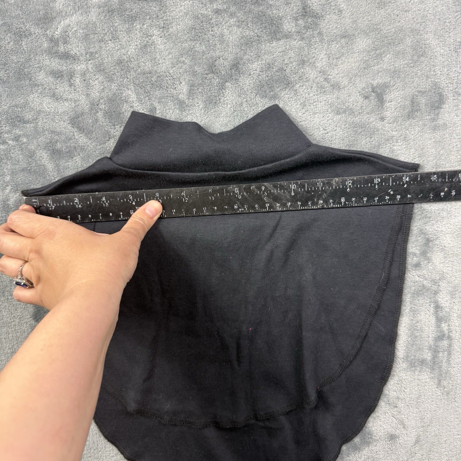 Le Turtle Vintage Black Mock Neck Dickey Collar Detachable False Collar 90s Y2K