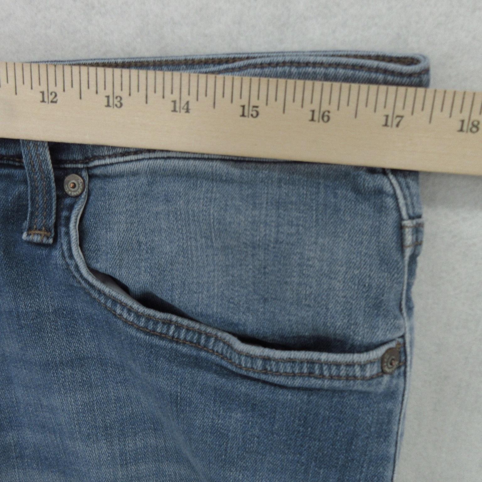 Mavi Jeans Mens 33×30 Blue Medium Wash Slim Straight Stretch Denim Pants Casual