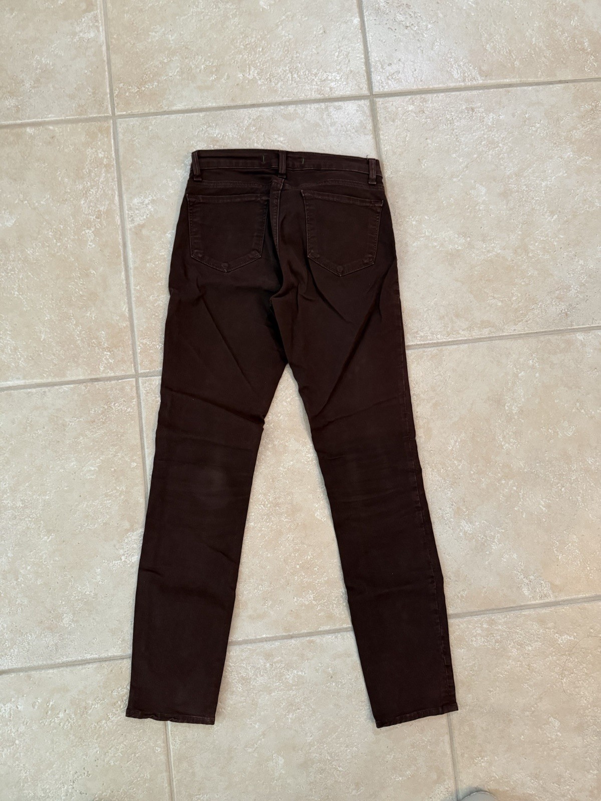 J Brand Womens Brown Dark Wash Skinny Jeans Mid Rise 5-Pocket Denim Size 25