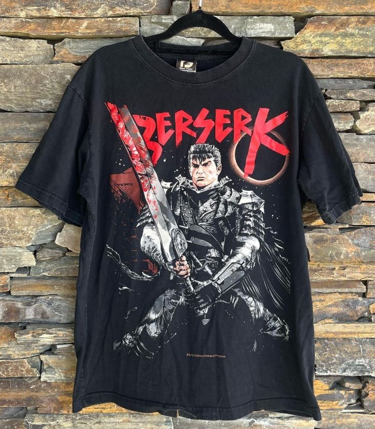 Rare Design Berserk Anime Rare Design Black T shirt Graphic tee NH25690