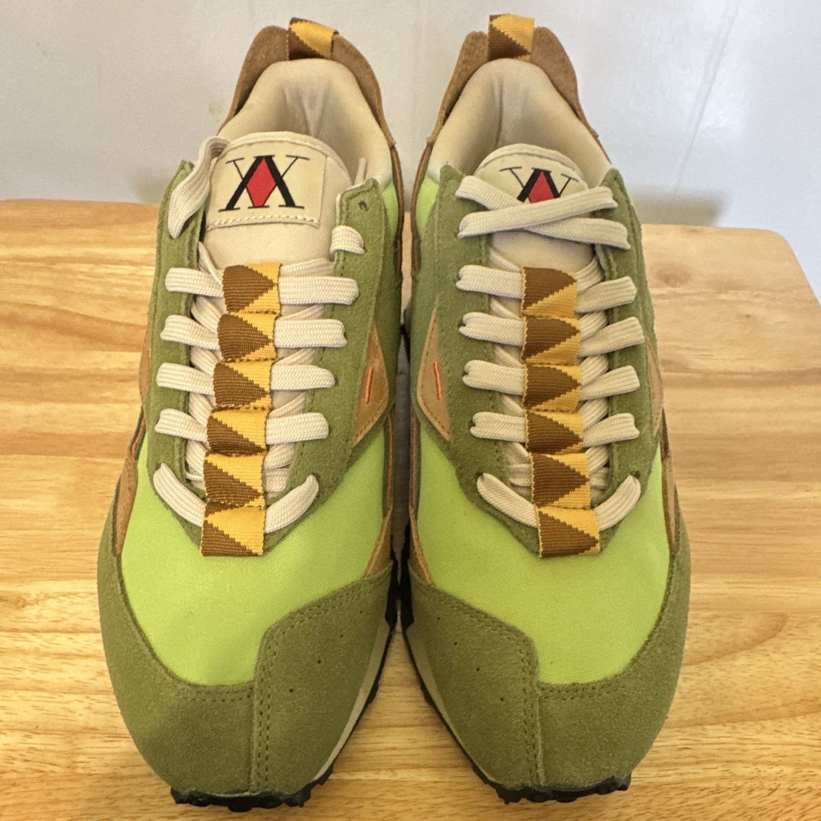 Reebok 10.5 Hunter x Hunter LX2200 Gon Suede Sneakers Green/Tan