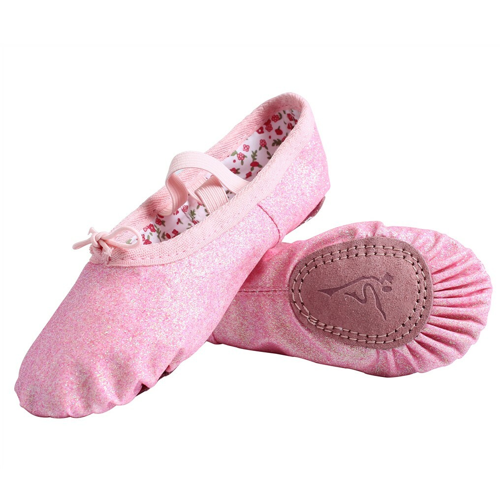 PU Leather Ballet Shoes Slippers Split Sole Flats For Toddler Girl Boy Kid