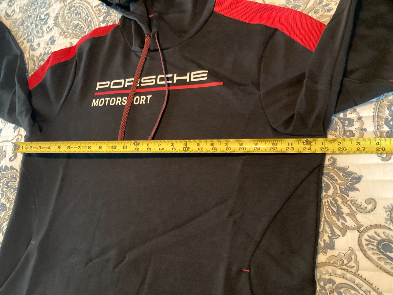 NEW IN BAG PORSCHE DESIGN MOTORSPORT LONG SLEEVED HOODIE IN EURO XL = USA L
