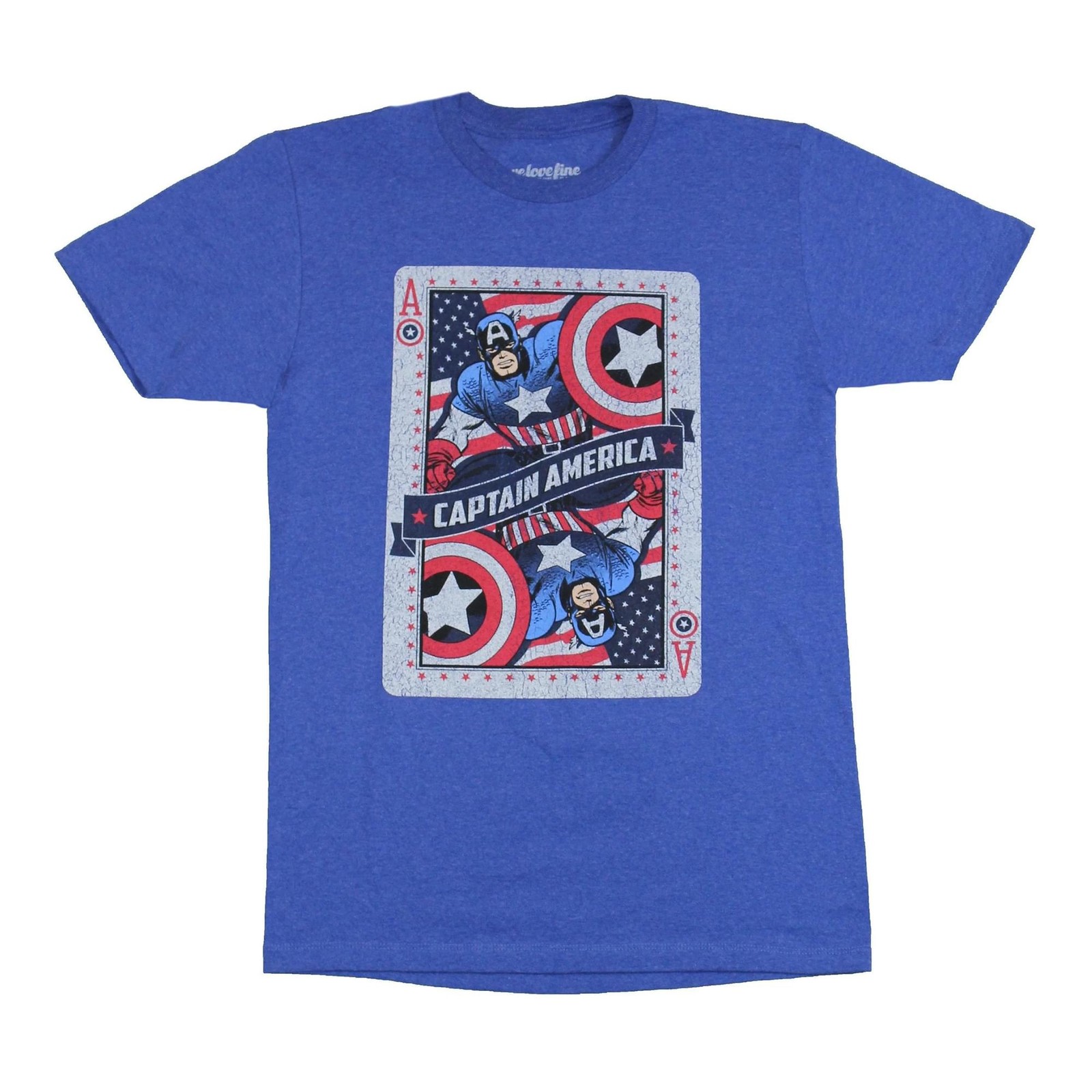 Captain America “Ace of Avengers” Adult T-Shirt Large
