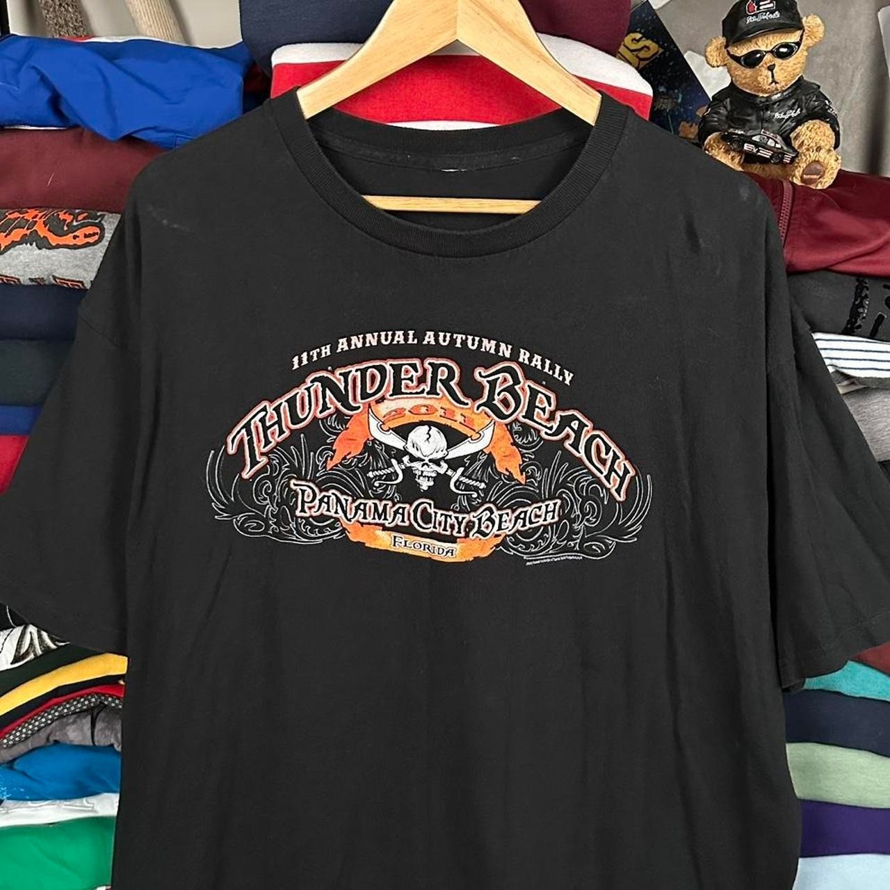Y2K Thunder Beach Biker Rally Motorcycle Skater Grunge Graphic T Shirt 2XL