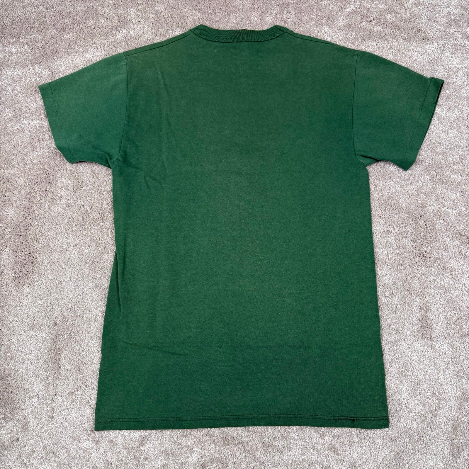 Russell Athletic Size S Green Jaguar PE Single Stitch Graphic Tee Vintage USA