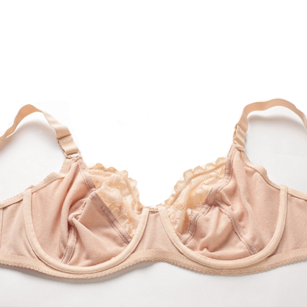 Plus Size Women Bras Wired Lift up Lace Unpadded Sexy Lingerie Plunge Bralette