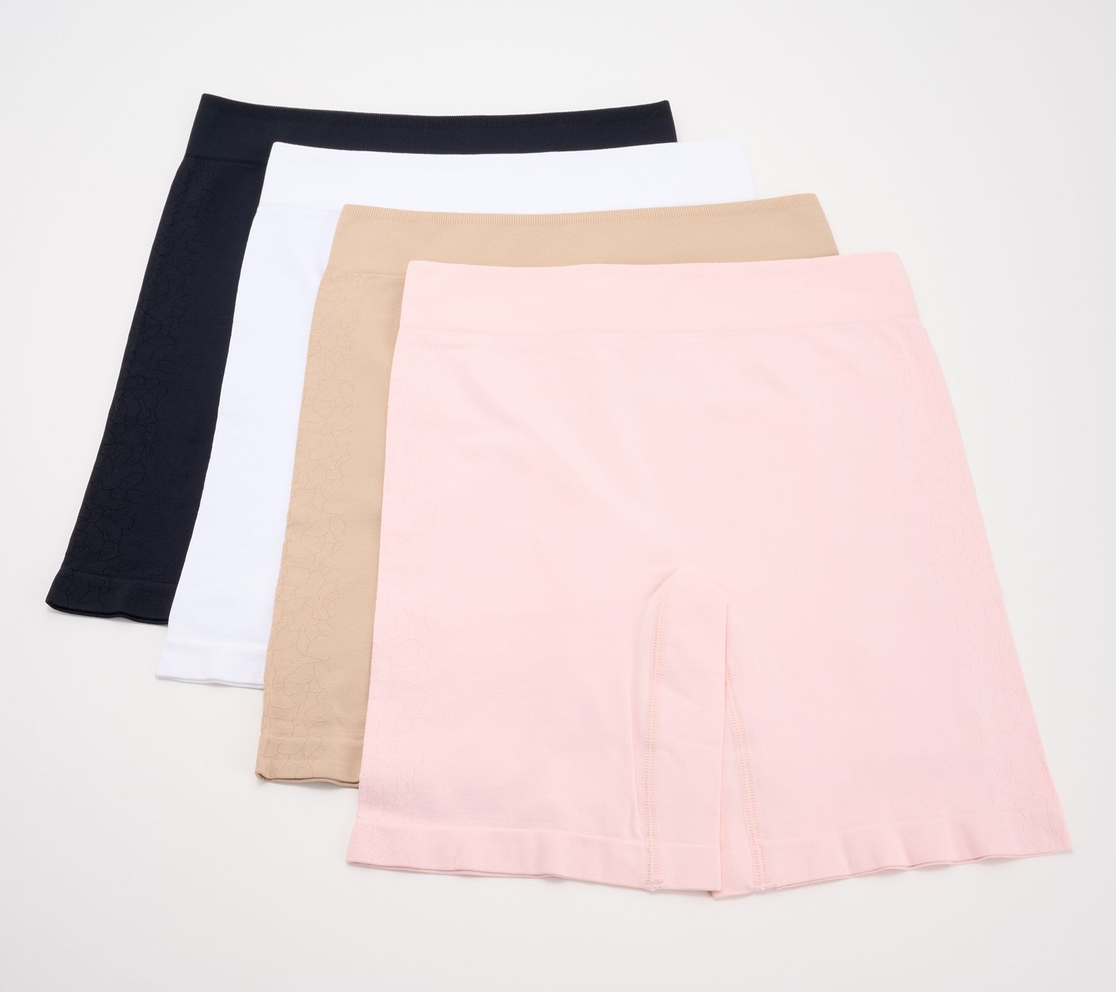 Breezies Cooling Comfort Seamless Long Leg Panty Set of 4 Basic M New