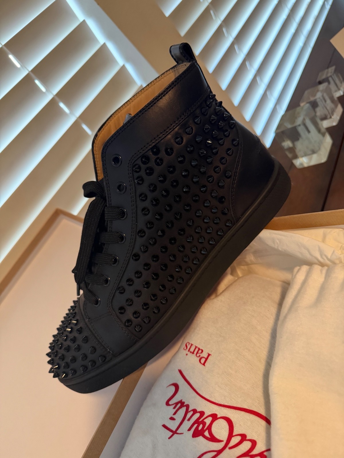 christian Louboutins classic black mens/w original box