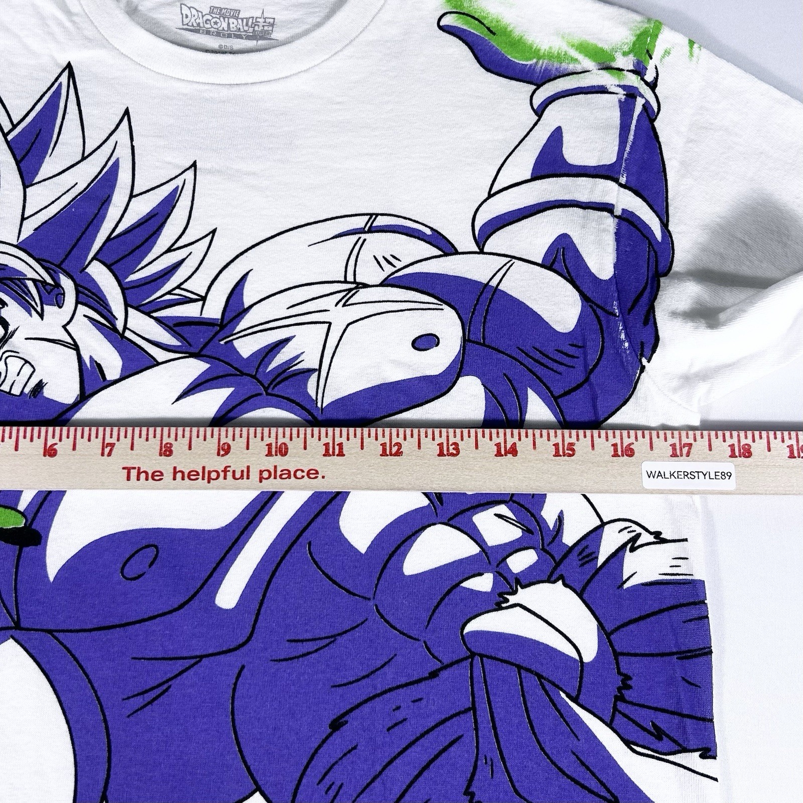 Dragon Ball Super Broly Men’s S White Toei Animation Anime Graphic T-Shirt