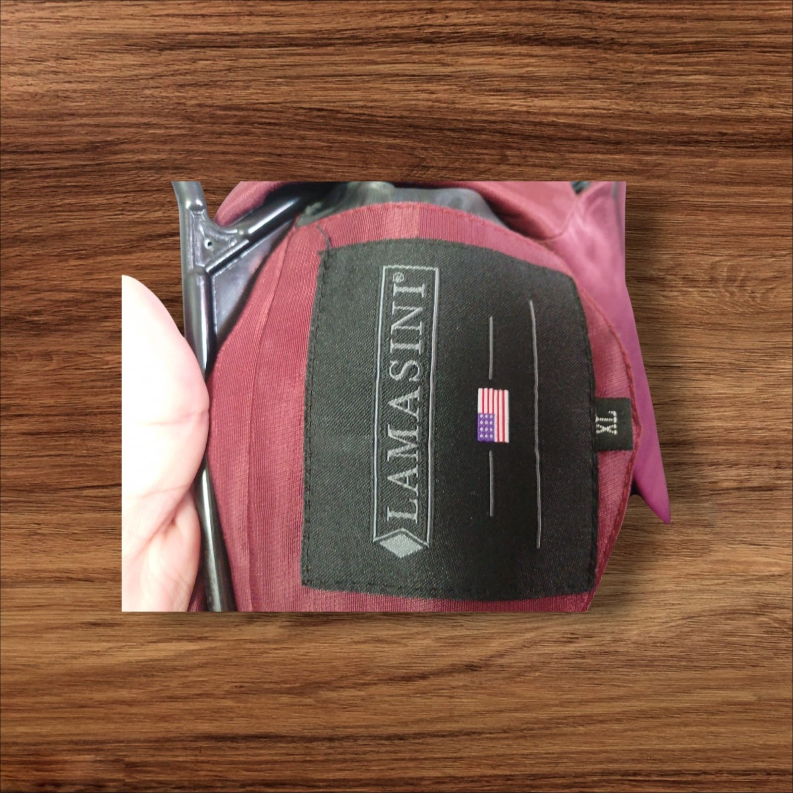 Elevate Your Style with The LAMASINI Men’s Burgundy Jacket. Perfect Size XL