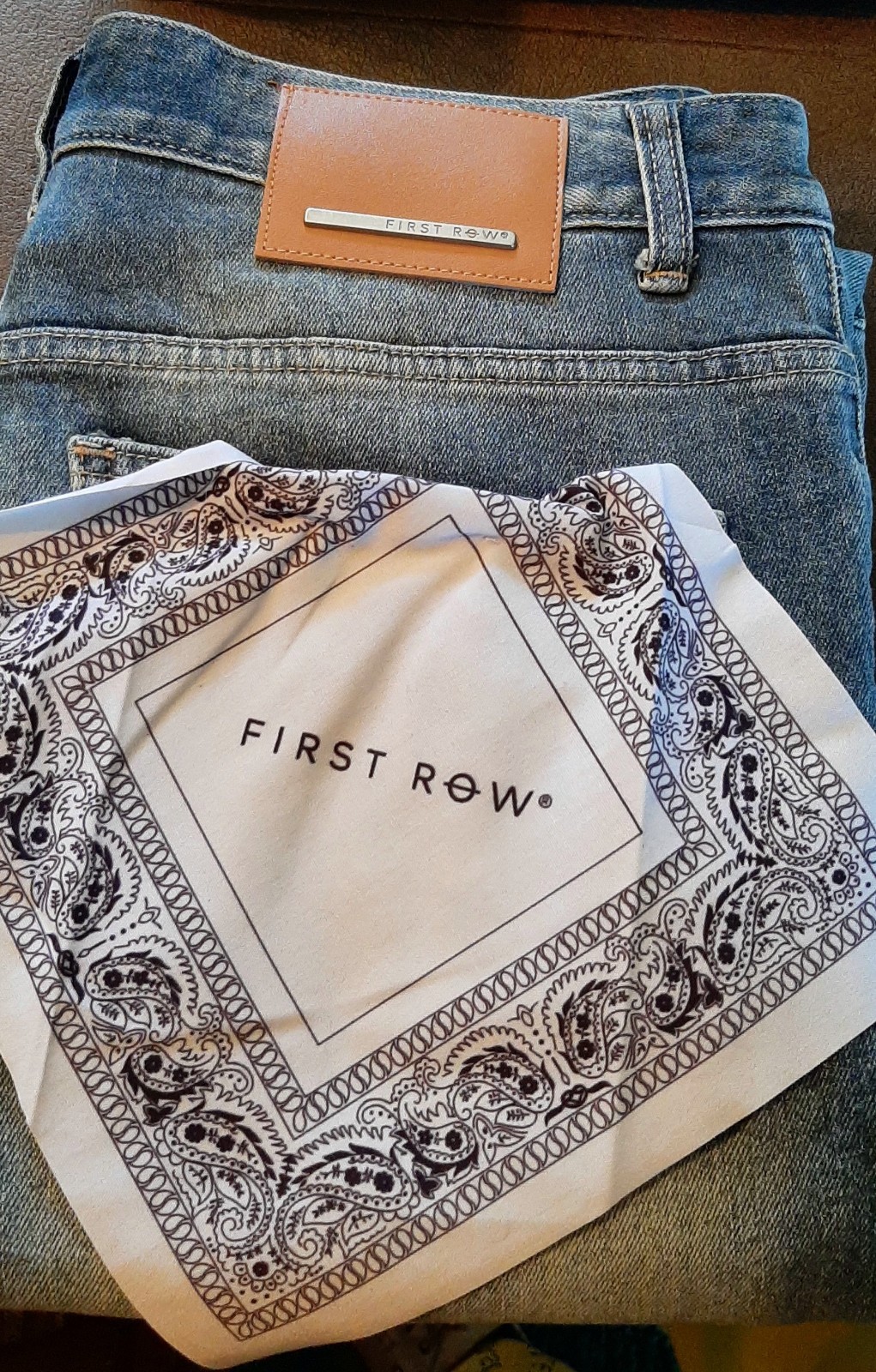 First Row Jeans Men 32/32 Distressed Patches Skinny Hip Hop Skater Streetwear B2