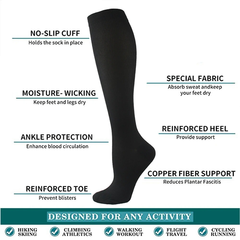 Everstride Compression Socks for Women Wide Calf, Everstride Advanced Wide Socks