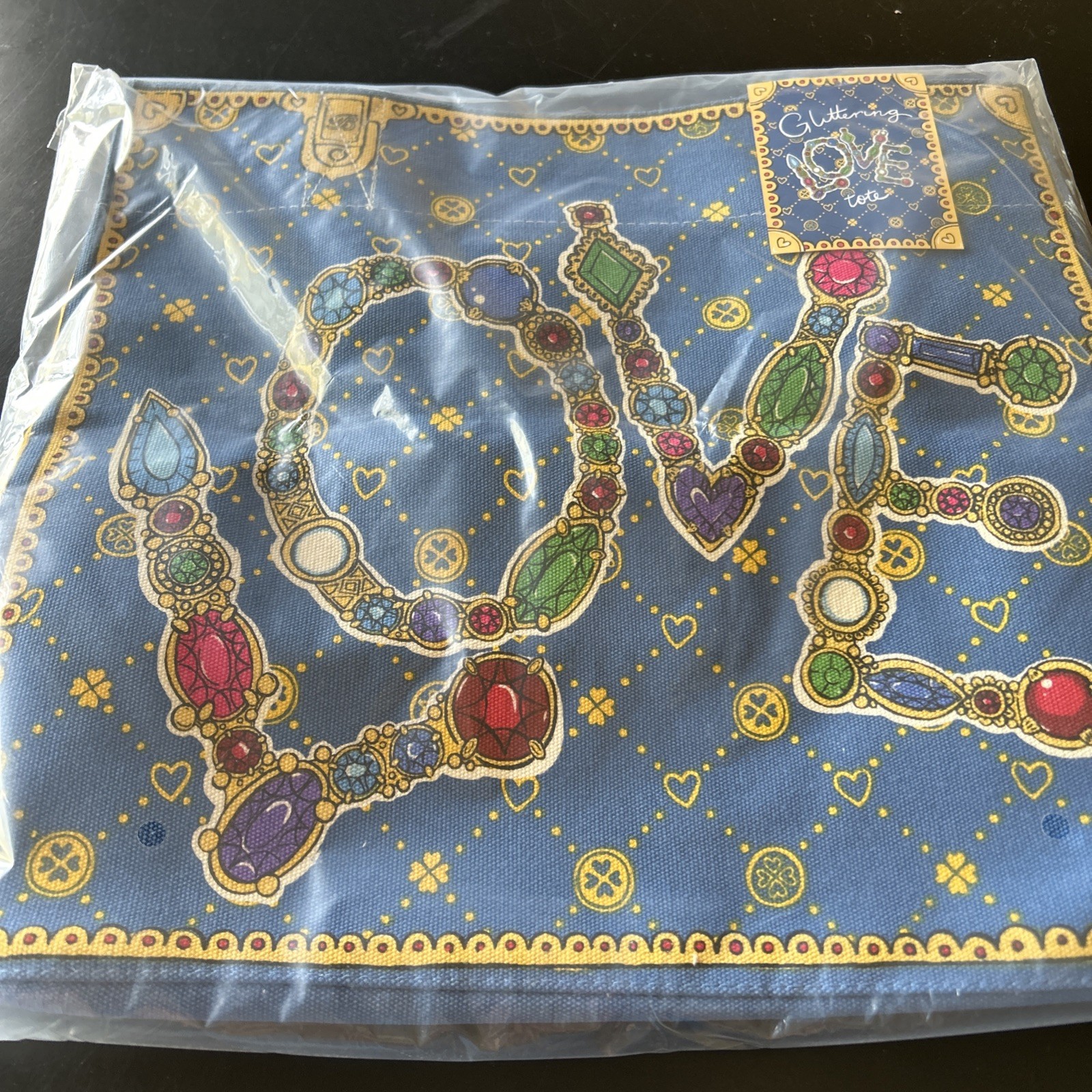 Brighton Bag Glittering Love Canvas Tote 2024 NIB 15”x16”