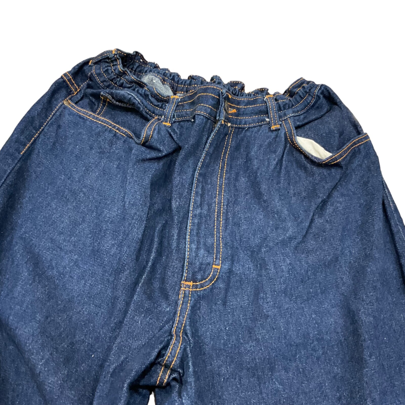 Vtg 70’s PS Gitano jeans high elastic gather waist Vtg sz 16 (24/26/28/30”W x29L