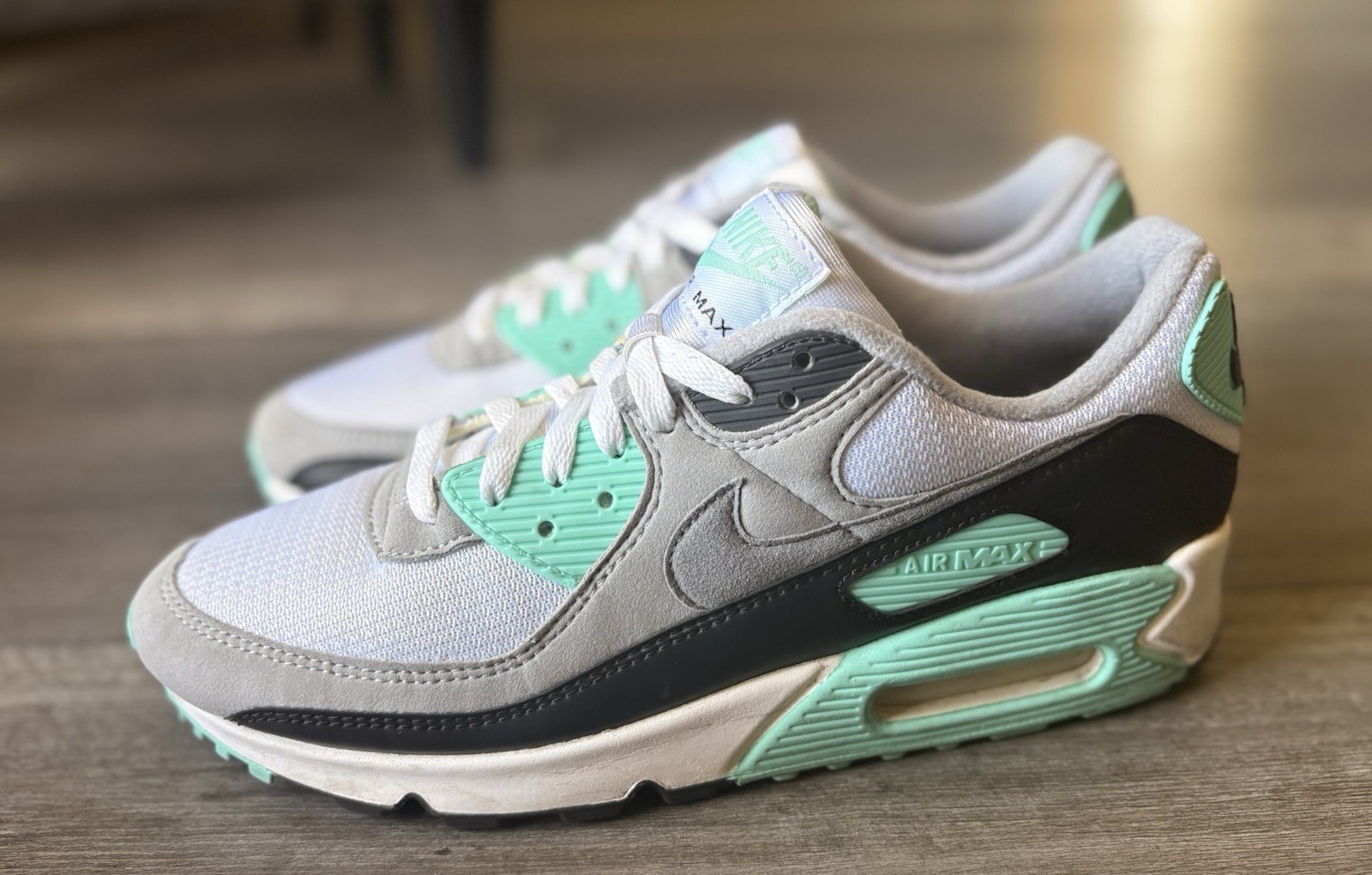Nike Air Max 90 Hyper Turquoise Sneakers CD0881-100 Men Size 9