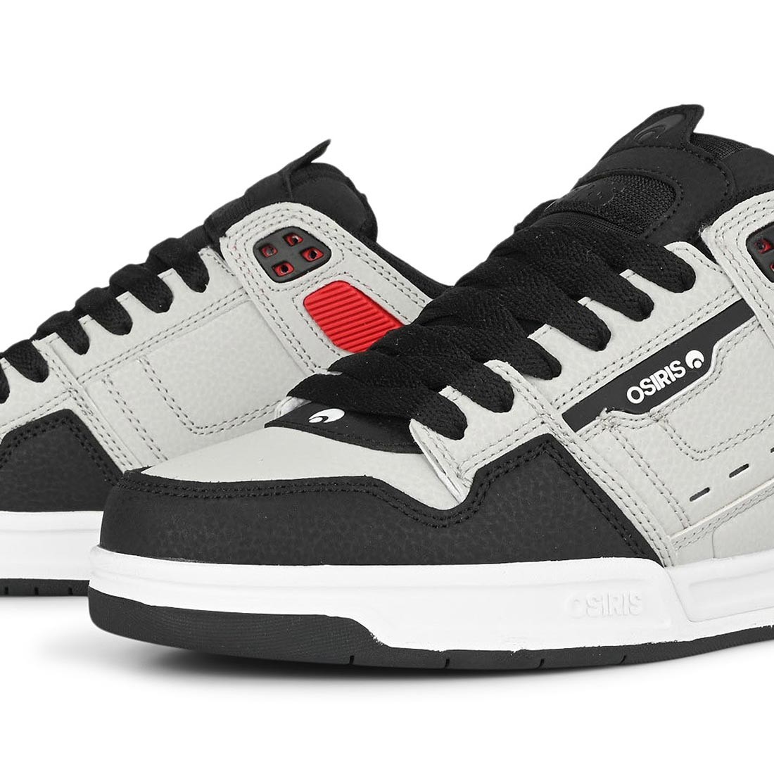 Osiris Peril Skate Shoes – Grey/Black/Red