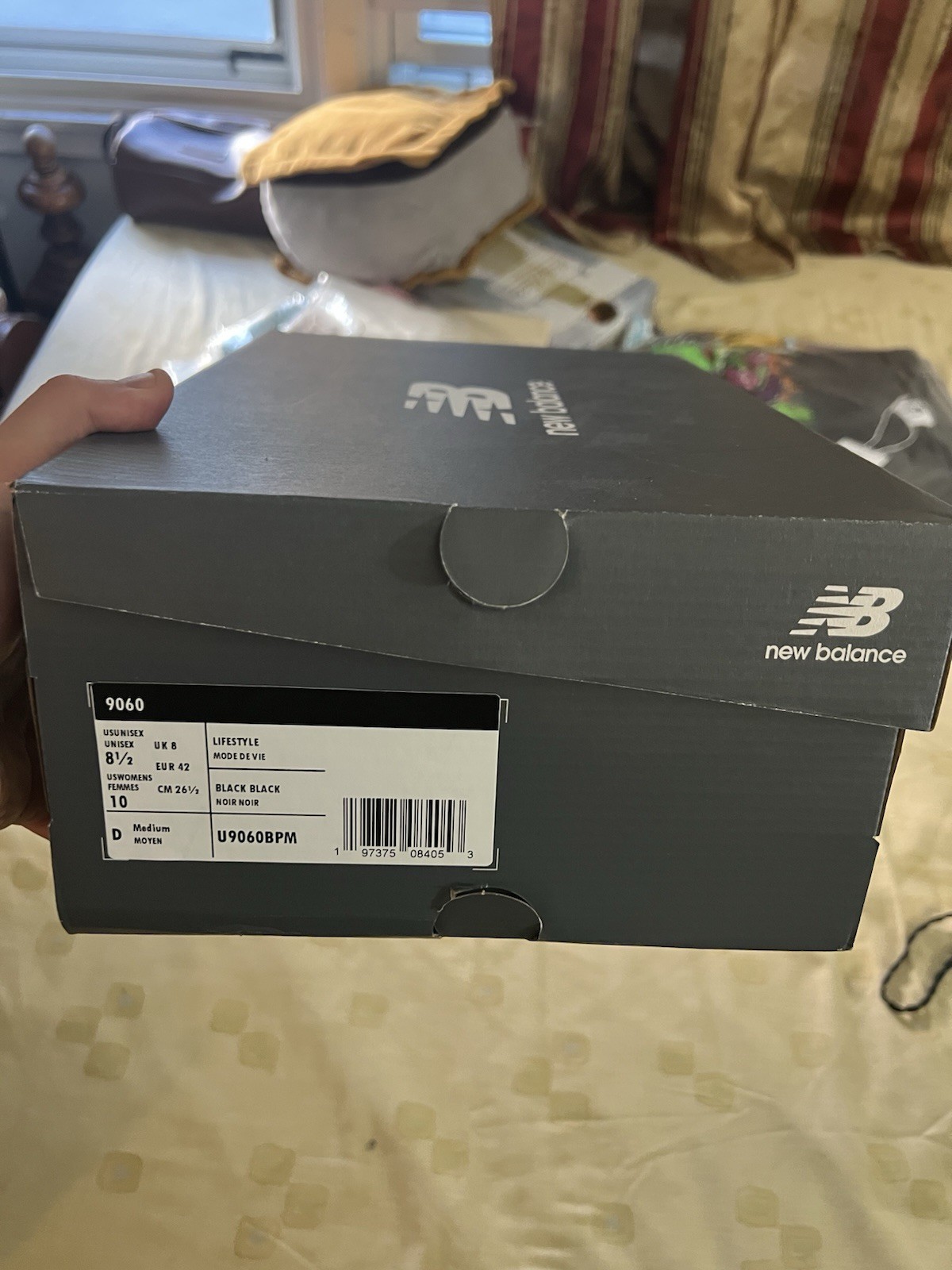 Size 8.5 – New Balance 9060 Triple Black Suede
