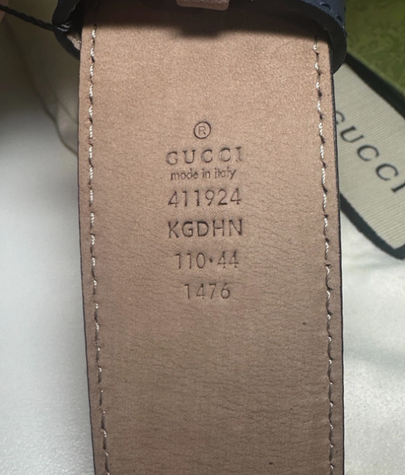 Blue GG Mono CanvasGucci Mens Belt