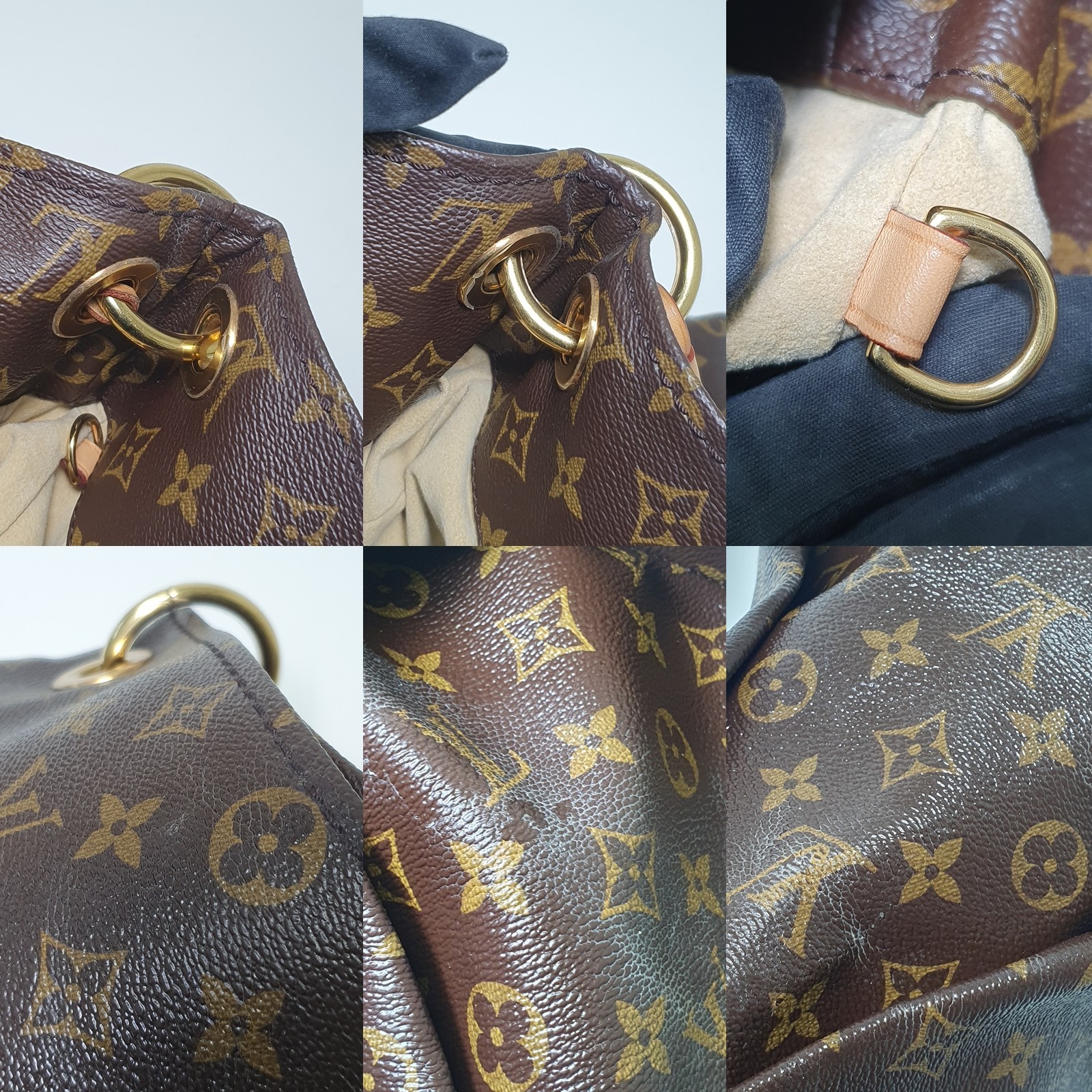 Authentic Louis Vuitton Artsy MM Monogram M40249 Guaranteed Genuine Daily LF449