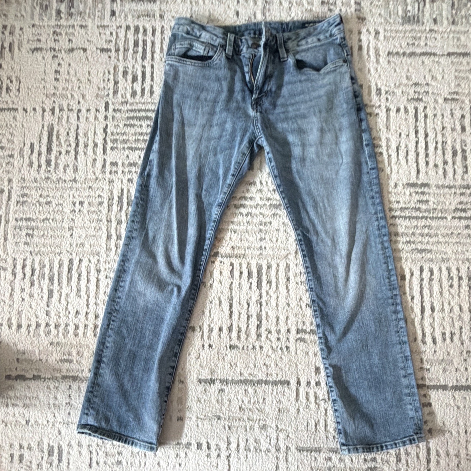 Buffalo David Bitton Men’s Slim Fit Light Wash Stretch Denim Jeans Blue