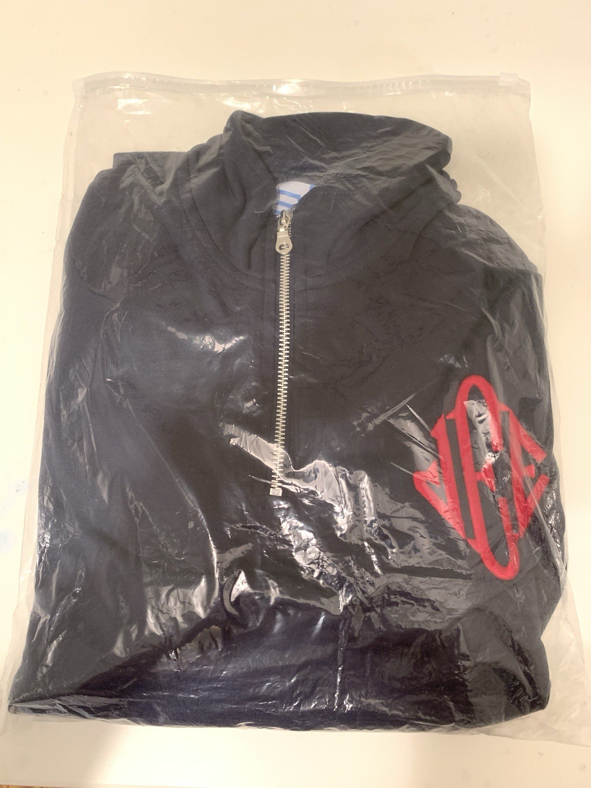 NEW JE Quarter Zip SWEATER Blue USA 1/4 ZIP JEE Sweatshirt USA SELLER