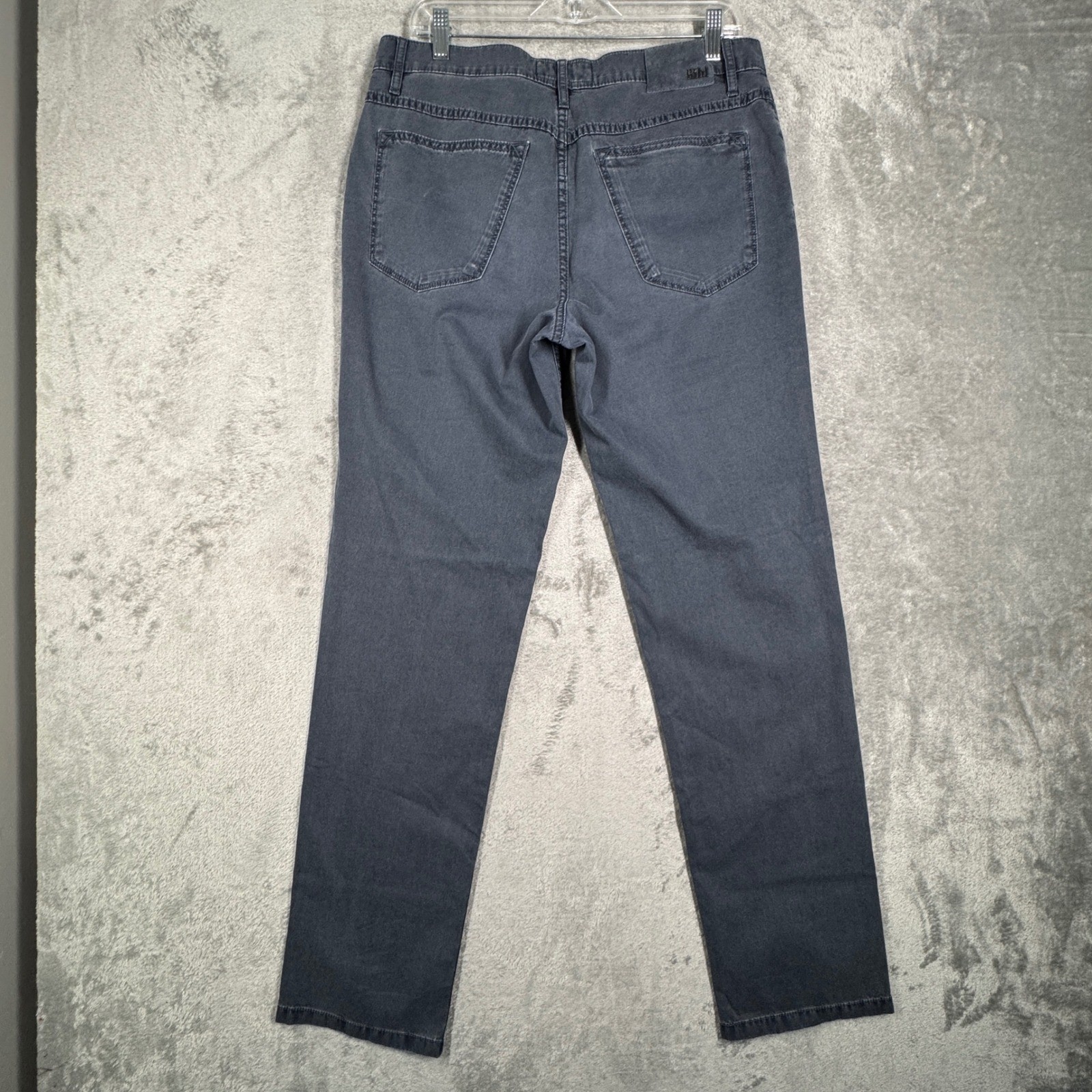 Hiltl Kirk Contemporary Fit Pants Mens 34 Gray Straight Leg Quiet Luxury Casual